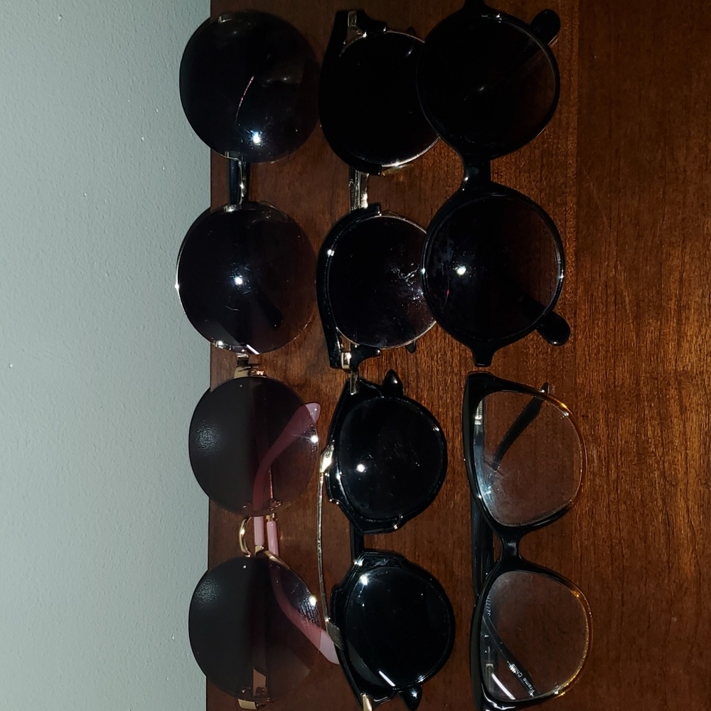 6 pack variety of stylish sunglasses